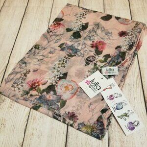 ANTHROPOLOGIE Lulla by Bindya Pink Blanket Scarf, Frayed Edges New